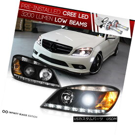 ヘッドライト [BUILT-IN LED LOW BEAM] 2008-2011 Mercedes-Benz W204 C "AMG STYLE" LED Headlight [LEDインラインロービーム] 2008-2011メルセデスベンツW204 C "AMG STYLE" LEDヘッドライト