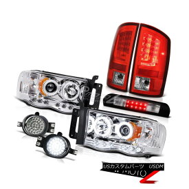 ヘッドライト 2003-2005 Dodge Ram 1500 3.7L Red Tail Lights Headlights Foglamps High STop Lamp 2003-2005 Dodge Ram 1500 3.7LレッドテールライトヘッドライトフォグランプハイSTOPランプ