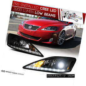 ヘッドライト [LED LOW BEAM] 2006-2013 Lexus IS250 IS350 DRL Strip Headlight Lamp Assembly SET [LED LOW BEAM] 2006-2013 Lexus IS250 IS350 DRLストリップヘッドライトランプアセンブリ