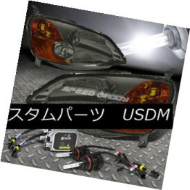 ヘッドライト FITS 01-03 HONDA CIVIC EM/ES SMOKED/AMBER HEADLIGHTS+H4 BULBS 6000K HID+BALLAST FITS 01-03 HONDA CIVIC EM / ES SMOKED /アンバーヘッドライト+ H4 BULBS 6000K HID +バラスト