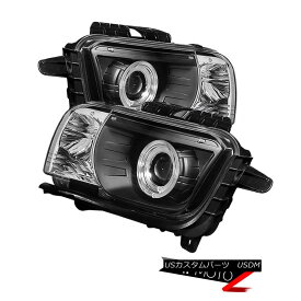 ヘッドライト 2010-13 Chevy Camaro SS Black Halo Projector Headlight Lamp Left+Right Assembly 2010年 - 13年シボレーカマロSSブラックハロープロジェクターヘッドライトランプ左+右アセンブリ