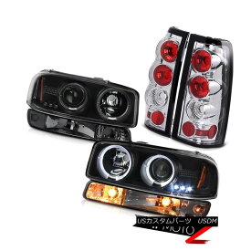 ヘッドライト 99-02 Sierra 1500 Clear chrome rear brake lamps signal lamp black headlamps LED 99-02 Sierra 1500クリアクロームリアブレーキランプシグナルランプブラックヘッドランプLED 【並行輸入品】