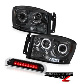 ヘッドライト Dark Angel Eye Projector Headlamps Roof LED Stop Light 2007-2008 Ram Hemi Pickup ダークエンジェルアイプロジェクターヘッドランプルーフLEDストップライト2007-2008ラムヘミピックアップ