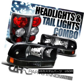 テールライト 1998-2004 Chevy Blazer Pickup Black Crystal Head Bumper Lights+Altezza Tail Lamp 1998-2004シボレー・ブレーザ・ピックアップブラック・クリスタル・ヘッド・バンパー・ライト+アルテッツァ・テールランプ