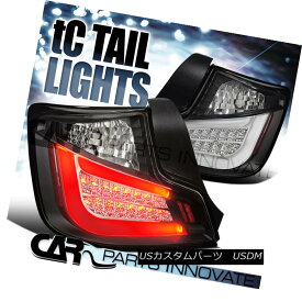 テールライト 2011-2013 Scion tC LED Light Bar Black Tail Lights Brake Lamps 2011-2013シオンtC LEDライトバーブラックテールライトブレーキランプ