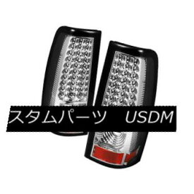 テールライト 03-06 Silverado 04-06 Sierra Clear LED Tail Brake Lights Left &amp; Right Set 03-06シルバラード04-06シエラクリアLEDテールブレーキライト左＆amp; 右セット 【並行輸入品】