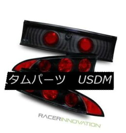 テールライト For 95-99 Mitsubishi Eclipse 3 Piece Black Altezza Tail Lights Rear Brake Lamps 95-99三菱Eclipse 3ピース用ブラックアルテッツァテールライトリアブレーキランプ