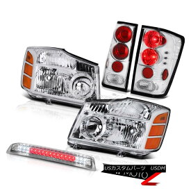 テールライト Euro Clear Headlights Tail Lights Reverse 3RD Brake LED For 2004-2015 Titan S ユーロクリアヘッドライトテールライトリバース3RDブレーキLED 2004-2015タイタンS