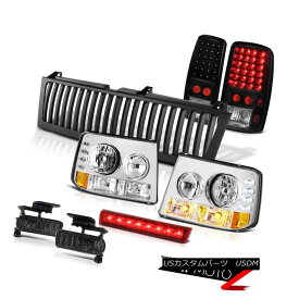 テールライト Parking Headlamps Black LED Taillights Smoke Fog Stop Red 2000-06 Suburban 5.7L 駐車用ヘッドライトブラックLEDテールライトスモークフォグストップレッド2000-06郊外5.7L
