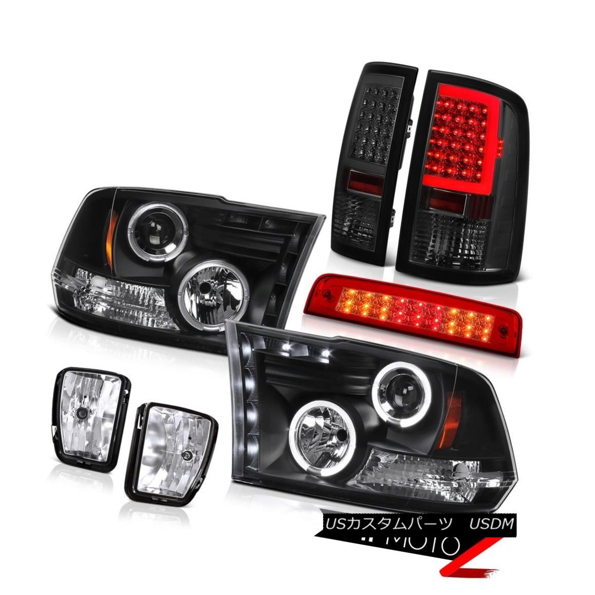 テールライト 2013-2018 RAM 1500 Smokey Tail Light Rosso Red Brake Lights Fog Lamp Headlamp 2013-2018 RAM 1500スモーキーテールライトロッソレッドブレーキライトフォグランプヘッドランプ