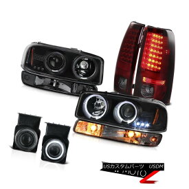 テールライト 03-06 Sierra SLE Foglights smd taillights signal lamp matte black headlights 03-06 Sierra SLE Foglights smdテールライト信号ランプマットブラックヘッドライト 【並行輸入品】