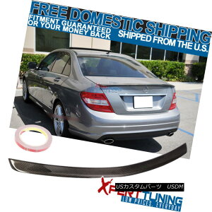 GAp[c For Benz C-Class W204 4D 08-14 Rear Trunk Boot Spoiler Wing Real Carbon Fiber CF xcCNXW204 4D 08-14AgNu[cX|C[EBOAJ[{t@Co[CF