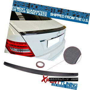 GAp[c 08-14 C-Class W204 4Dr Sedan IKON Style Trunk Spoiler - Carbon Fiber (CF) 08-14 CNXW204 4DrZ_IKONX^C̃gNEX|C[ - Yf@ہiCFj