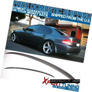�G�A���p�[�c 02-08 BMW 7-Series E65 Pre-Facelift Trunk Spoiler - Carbon Fiber CF 02-08 BMW 7�V���[�YE65�v���t�F�C���t�g�g�����N�E�X�|�C���[ - �J�[�{���t�@�C�o�[CF �y���s�A���i�z
