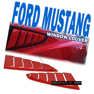 �G�A���p�[�c Fits 15-16 17 18 Ford Mustang OE Style Painted # PQ Race Red Window Louver - PP �t�B�b�g15-16 17 18 Ford Mustang OE Style�y�C���g��PQ���[�X���b�h�E�C���h�E���[�o�[ - PP �y���s�A���i�z