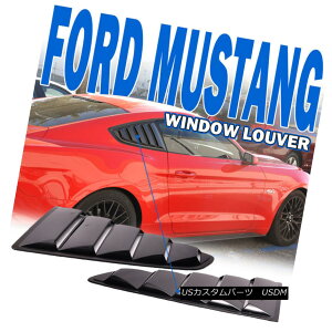 �G�A���p�[�c Fits 15-17 18 Ford Mustang OE Style Painted # G1 Shadow Black Window Louver - PP �t�B�b�g15?17 18�t�H�[�h�}�X�^���OOE�X�^�C����G1�V���h�[�u���b�N�E�B���h�E���[�o�[ - PP �y���s�A���i�z