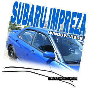 GAp[c Fit For 02 03-07 Subaru Impreza WRX STI Sedan 4Pcs Window Visor OE Style Tinted Fit for 02 03-07XoCvbTWRX STIZ_4EChoCU[OEX^CeBebh