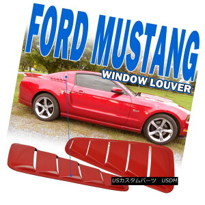 GAp[c Fit For 10-14 Ford Mustang OE Style Painted # D3 PQ Race Red Window Louver - PP 10-14tH[h}X^OOEX^Chς݁D3 PQ[XbhEBhE[o[ - PP
