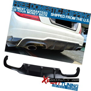 GAp[c For 12-13 BENZ C Class W204 LCI Sport Rear Bumper Diffuser AMG Style ABS 12-13 BENZ CNXW204 LCIX|[cAop[fBt[UAMGX^CABS