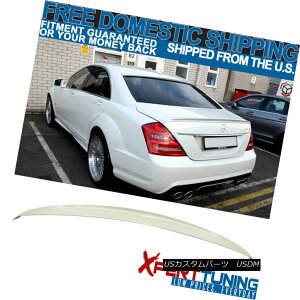 GAp[c 07-13 Benz S-Class W221 AMG Style Painted #650 Cirrus White Trunk Spoiler - ABS 07-13xcSNXW221 AMGX^Ch650V[XEzCgEgNEX|C[ABS