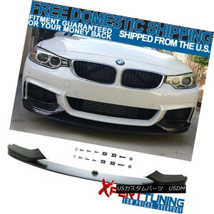 GAp[c Fit 14-16 BMW F32 4 Series M Style Front Bumper Lip Unpainted - Polypropylene tBbg14-16 BMW F32 4V[YMX^Ctgop[bvh - |vs