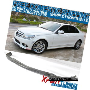 GAp[c Fit For 08-11 Benz C-Class W204 AMG Carbon Fiber CF Front Bumper Lip Spoiler tBbg8-11xcCNXW204 AMGJ[{t@Co[CFtgop[bvX|C[