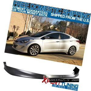 GAp[c Fit For 11 12 13 Hyundai Elantra Md 4Dr 4Door OE Polypropylene Front Bumper Lip tBbg11 12 13Elantra MD 4Dr 4Door OE|vstgop[bv