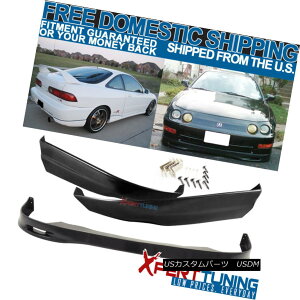 �G�A���p�[�c PU SPOON Style Front + Rear Bumper Lip Bodykit Fit 98-01 Acura Integra PU PU SPOON�X�^�C���t�����g+���A�o���p�[���b�v�{�f�B�L�b�g�t�B�b�g98-01 Acura Integra PU �y���s�A���i�z
