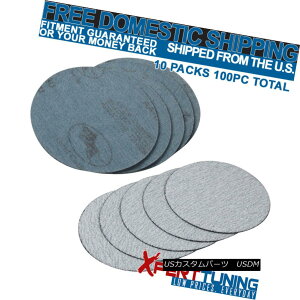 エアロパーツ 100PC 5Inch 127mm 80 Grit Auto Sanding Disc Bumper Collision Repair Sand Paper 100PC 5インチ127ミリメートル80グリット自動サンディングディスクバンパー衝突修復サンドペーパー