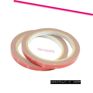 GAp[c 2Pcs 90 Inches Acrylic Foam Double Sided Adhesive 3M Tape Fits Auto Car Visor 290C`̃ANtH[̗ʐڒ3Me[v͎Ԃ̃oCU[ɓK