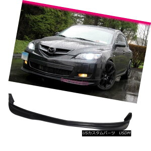 GAp[c Fits 07-09 Mazda 3 JDM Hatchback Sedan 4Dr Front Bumper Lip Spoiler Bodykit PU tBbg07-09}c_3 JDMnb`obNZ_4Drtgop[bvX|C[{fBLbgPU