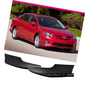 GAp[c Fits 11-13 Toyota Corolla PP 2Pcs OE Style Front Bumper Lip Spoiler Bodykit tBbg11-13g^J[PP 2OEX^Ctgop[bvX|C[{fBLbg