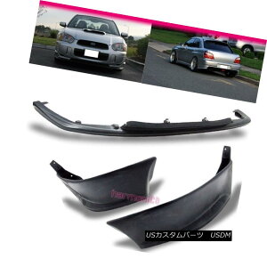 GAp[c Fits Subaru Impreza WRX STi 04-05 V-Limited PU Front+Rear Bumper Lip tBbgXoCvbTWRX STi 04-05 V-Limited PUtg+Aop[bv
