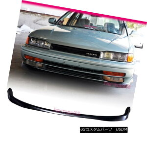 GAp[c Fits 1990-1993 Honda Accord PU Front Bumper Lip Spoiler Bodykit T-R Style tBbg1990-1993z_AR[hPUtgop[bvX|C[{fBLbgT-RX^C