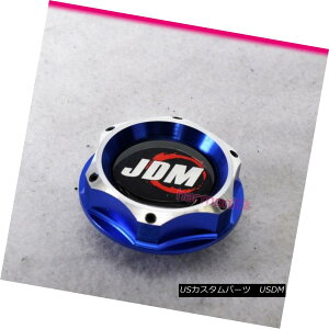 GAp[c Fits Honda Acura JDM Fuel Billet Engine Oil Filter Cap 2 Tone Blue Chrome tBbgz_ALJDMRrbgGWICtB^[Lbv2g[u[N[