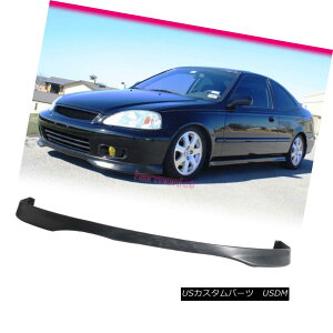 GAp[c Fits 99-00 Honda Civic Type R TR Front Bumper Lip Spoiler Bodykit PP tBbg99-00z_VrbN^CvR TRtgop[bvX|C[{fBLbgPP