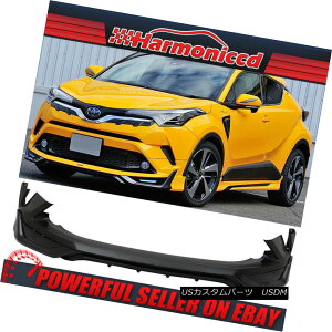 GAp[c Fits 16-18 Toyota C-HR CHR Front Bumper Lip Spoiler Unpainted Black PU Urethane tBbg16-18g^C-HR CHRtgop[bvX|C[hubNPUE^