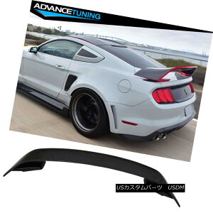 エアロパーツ 15-18 Ford Mustang GT350 Style V2 Rear Black Trunk ABS Spoiler Wing 2015 2016 15-18フォードマスタングGT350スタイルV2リアブラックトランクABSスポイラーウィング2015 2016