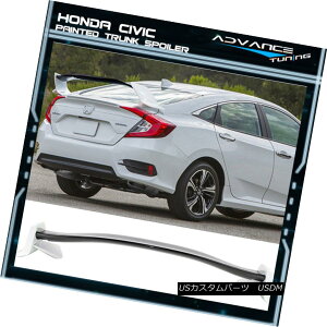 �G�A���p�[�c 16-18 Civic 4D T-R OEM Painted Trunk Spoiler Glossy Black Center  Taffeta White 16-18�V�r�b�N4D T-R OEM�h���g�����N�X�|�C���[�O���b�V�[�u���b�N�Z���^�[��amp; �^�t�^�z���C�g �y���s�A���i�z