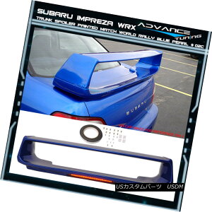 GAp[c 02-07 Fit WRX OEM Painted Color World Rally Blue Pearl ABS Trunk Spoiler (#02C) 02-07tBbgWRX OEMhJ[[h[u[p[ABSgNX|C[i02Cj