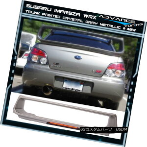 GAp[c 02-07 Fit WRX OEM Painted Color Crystal Gray Metallic ABS Trunk Spoiler (#48W) 02-07tBbgWRX OEMhJ[NX^O[^bNABSgNX|C[i48Wj