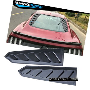 GAp[c For 15-18 Ford Mustang Rear Window Louvers Visors Sun Rain Guards 15-18tH[h}X^OAECO[o[oCU[YTCK[h