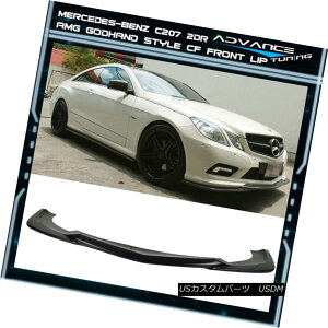 GAp[c 10-17 E Class W204 C207 Coupe 2Dr AMG Godhand Front Bumper Lip Carbon Fiber CF 10-17 ENXW204 C207N[y2Dr AMGSbhnhtgop[bvJ[{t@Co[CF