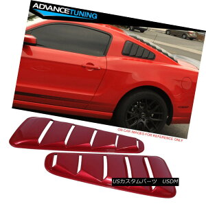 �G�A���p�[�c Fits 10-14 Mustang Window Louver Panel OEM Painted #U6 Red Candy Tint Metallic 10-14 Mustang Window���[�o�[�p�l��OEM�h����U6 Red Candy Tint Metallic �y���s�A���i�z
