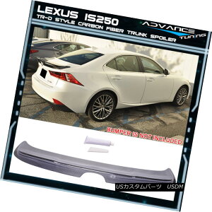 GAp[c Fits 14-16 Lexus IS250 XE30 TR-D Style Trunk Spoiler - Carbon Fiber (CF) tBbg14-16NTXIS250 XE30 TR-DX^CgNX|C[ - Yf@ہiCFj