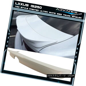 GAp[c Fits 14-16 IS250 Painted Color Ultra White # 083 TRD Style Trunk Spoiler (ABS) tBbg14-16 IS250hJ[EgzCg083 TRDX^CgNX|C[iABSj