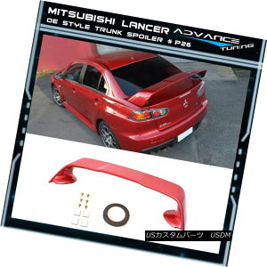 GAp[c 08-17 Lancer EVO 10 MR Rear Trunk Spoiler Wing Painted # P26 Rally Red Metallic 08-17T[EVO 10 MRAgNEX|C[EEBOEyCgP26 Rally Red Metallic