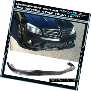 GAp[c 08-11 C Class W204 C63 AMG Godhand Style Front Bumper Lip - Carbon Fiber (CF) 08-11 CNXW204 C63 AMGSbhnhX^Ctgop[bv - J[{t@Co[iCFj
