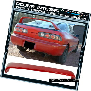 GAp[c 94-01 Integra DC2 Type R Painted # R81 Milano Red Trunk Spoiler 94-01 Integra DC2^CvRhς݁R81~mbhgNEX|C[