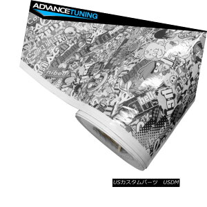 GAp[c 30 x 59 Black White Cartoon Hellaflush Graffiti Sticker Bomb Wrap Vinyl 30 x 59Hellaflush GraffitiXebJ[ebvrj[
